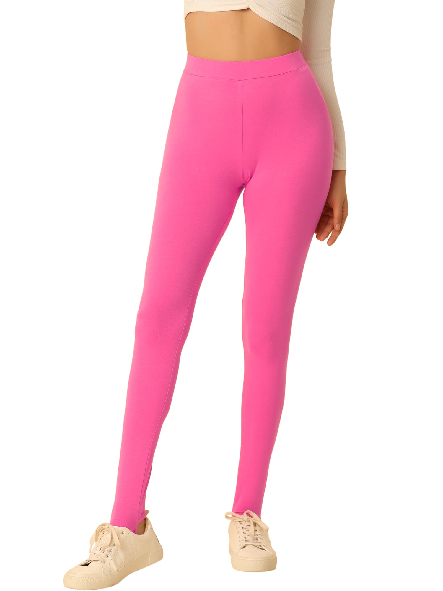 Women's Fleece Lined Leggings - High Waisted Tummy Control, Warm Winter Yoga Tights, Soft Cotton Blend For Gym & Casual