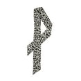 thumbnail image 1 of INSPIRE CHIC Women's Leopard Animal Print Pattern Skinny Scarf Long Neck Headband Black, 1 of 5