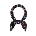 thumbnail image 1 of INSPIRE CHIC Women's Leopard Print Square Scarf Kerchief Neckerchief Handkerchief Wine Red Blue, 1 of 5