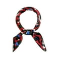 thumbnail image 1 of INSPIRE CHIC Women's Leopard Print Square Scarf Kerchief Neckerchief Handkerchief Red, 1 of 5
