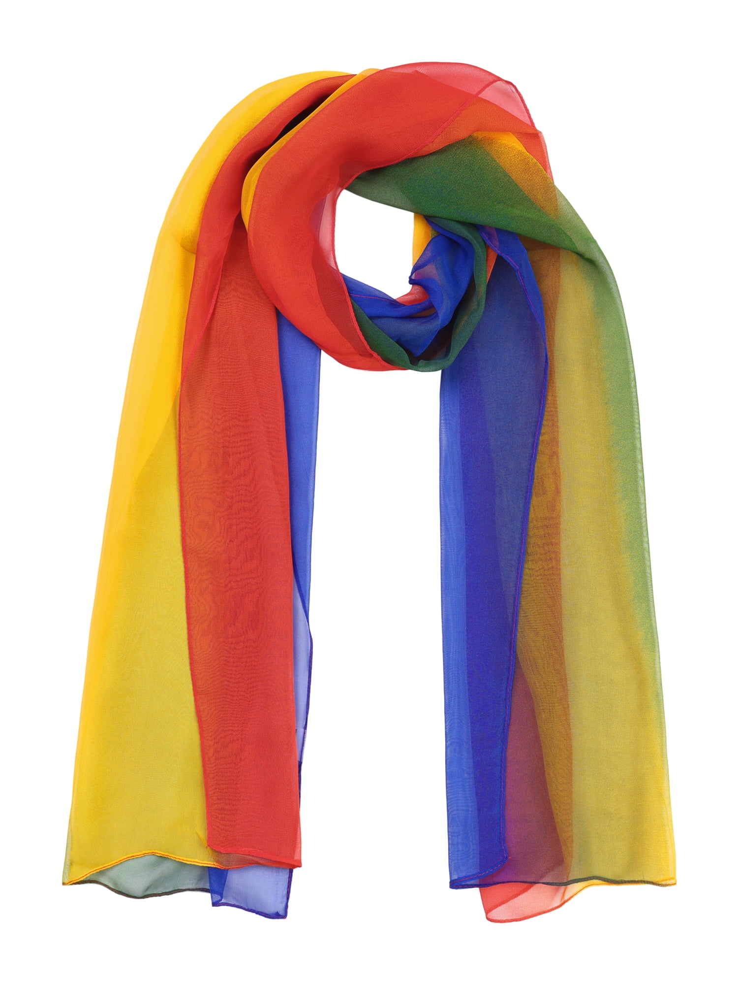 INSPIRE CHIC Women's Scarf Chiffon Silky Gradient Color Lightweight