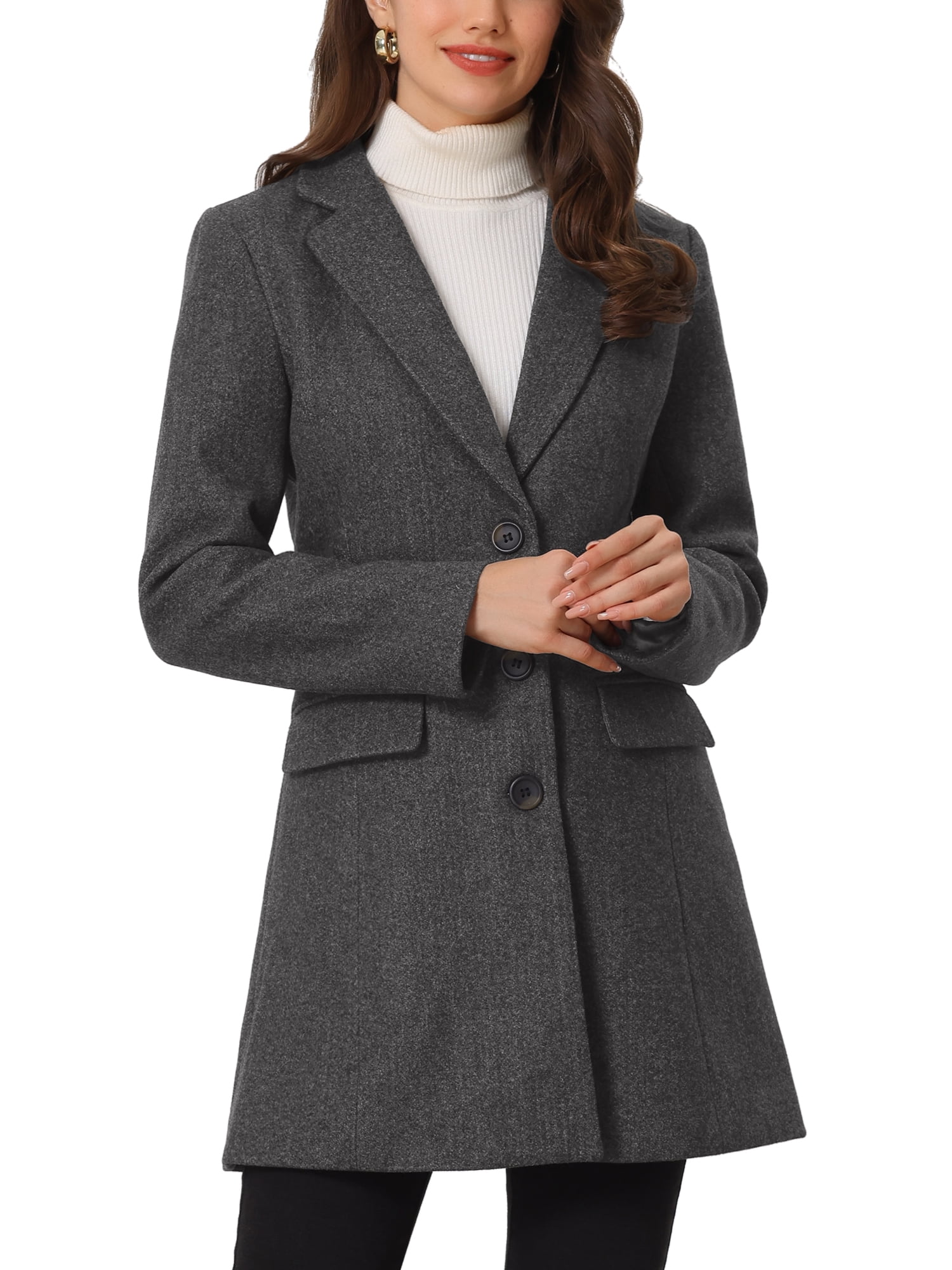 Chic Women's Long Coat with Stylish Buttons
