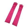 thumbnail image 1 of INSPIRE CHIC Women's Long Gloves 1920S Evening Party Full Finger Mittens Elegant Opera Glove Fuchsia One Size, 1 of 5