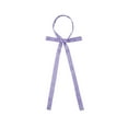 thumbnail image 1 of INSPIRE CHIC Women's Long Self Tied Bowtie Solid Color Adjustable Neck Elegant Bow Tie Light Purple One Size, 1 of 5