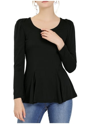 Black Peplum Tops