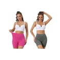 thumbnail image 1 of NOMADIC NOOK Women's Mid-Thigh Boxer Underwear Full Coverage Soft Boyshorts Panties 2 Packs, 1 of 4
