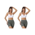 thumbnail image 1 of NOMADIC NOOK Women's Mid-Thigh Boxer Underwear Full Coverage Soft Boyshorts Panties 2 Packs, 1 of 4