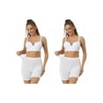 thumbnail image 1 of NOMADIC NOOK Women's Mid-Thigh Boxer Underwear Full Coverage Soft Boyshorts Panties 2 Packs, 1 of 4