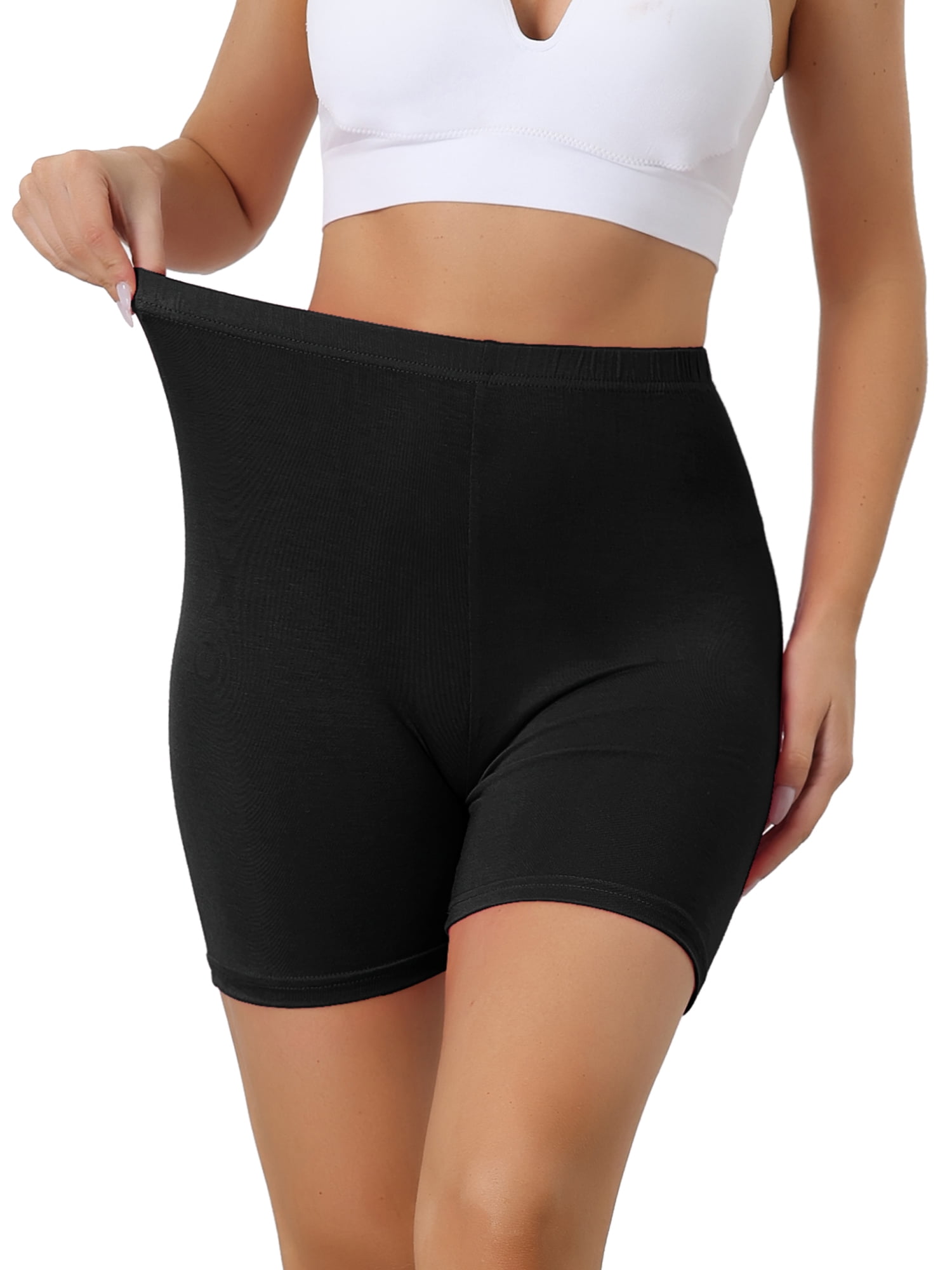 Allegra K Women's MidThigh Boxer Underwear Full Coverage Soft Stretch