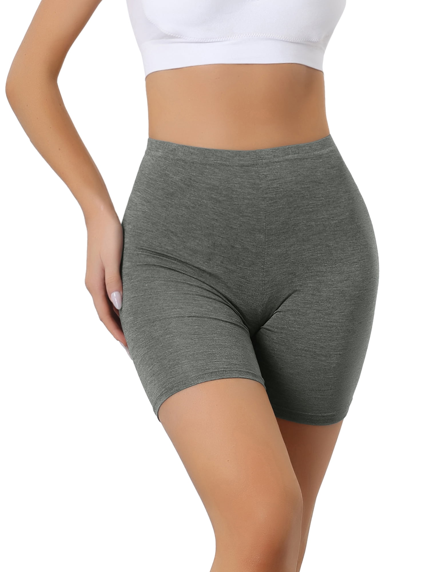 Allegra K Women's MidThigh Boxer Underwear Full Coverage Soft Stretch