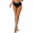 thumbnail image 1 of INSPIRE CHIC Women's Mid-Waisted Full Coverage Briefs Tummy Control Underwear Cotton Panties, 1 of 5