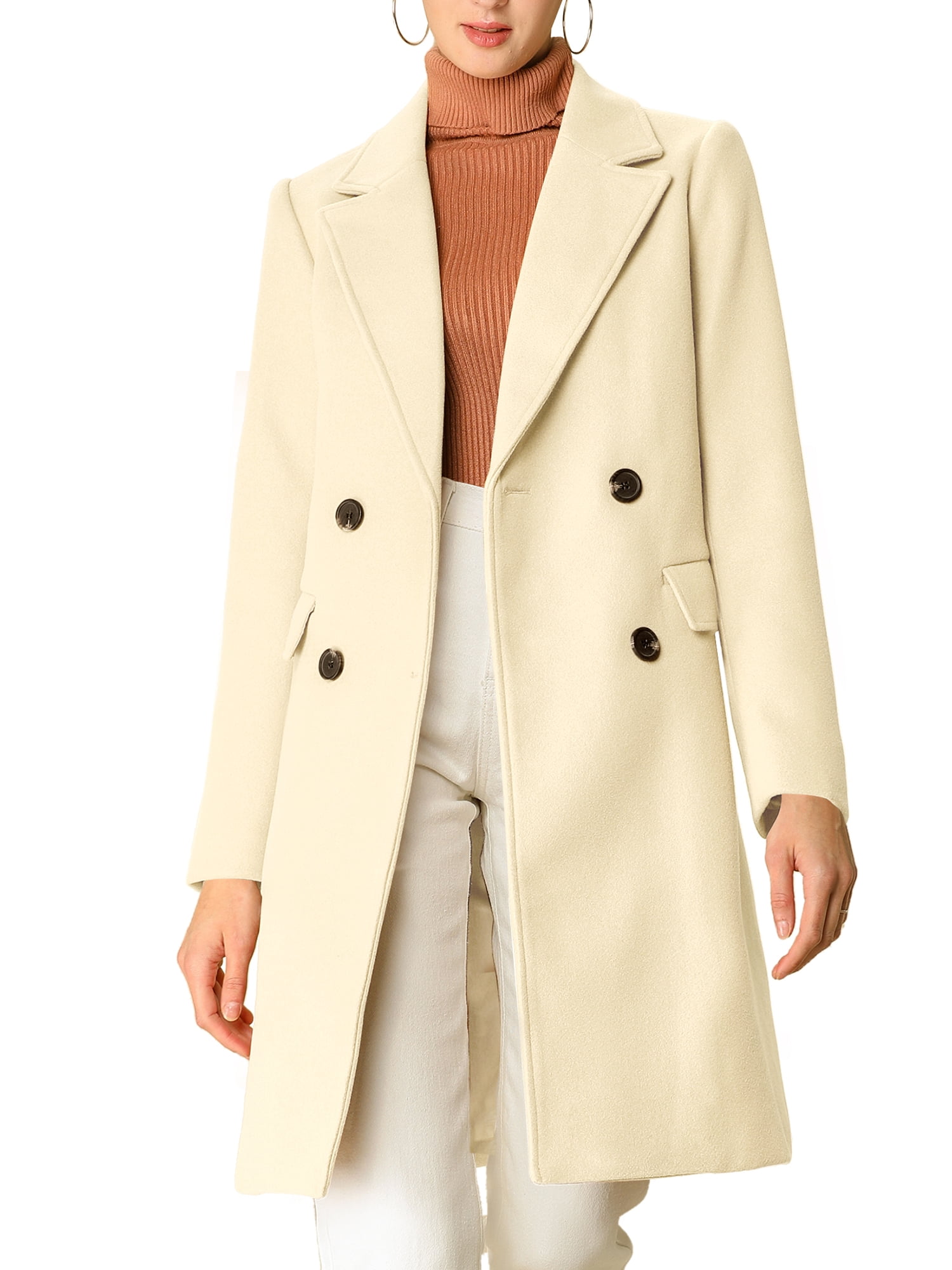 Double Breasted Low-Belt Mid-Length Coat