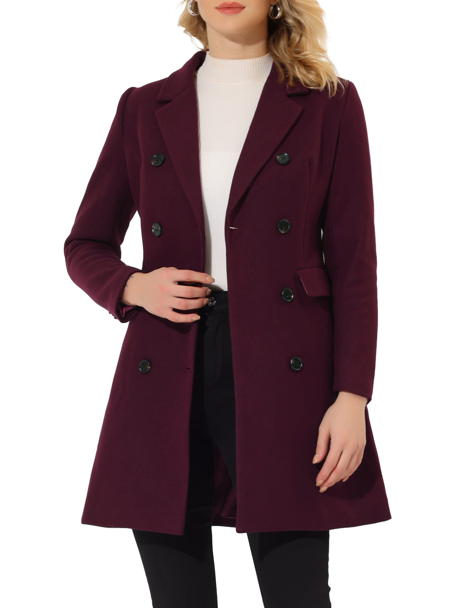 all about you Notched Lapel Sherpa Longline Overcoat main image 1