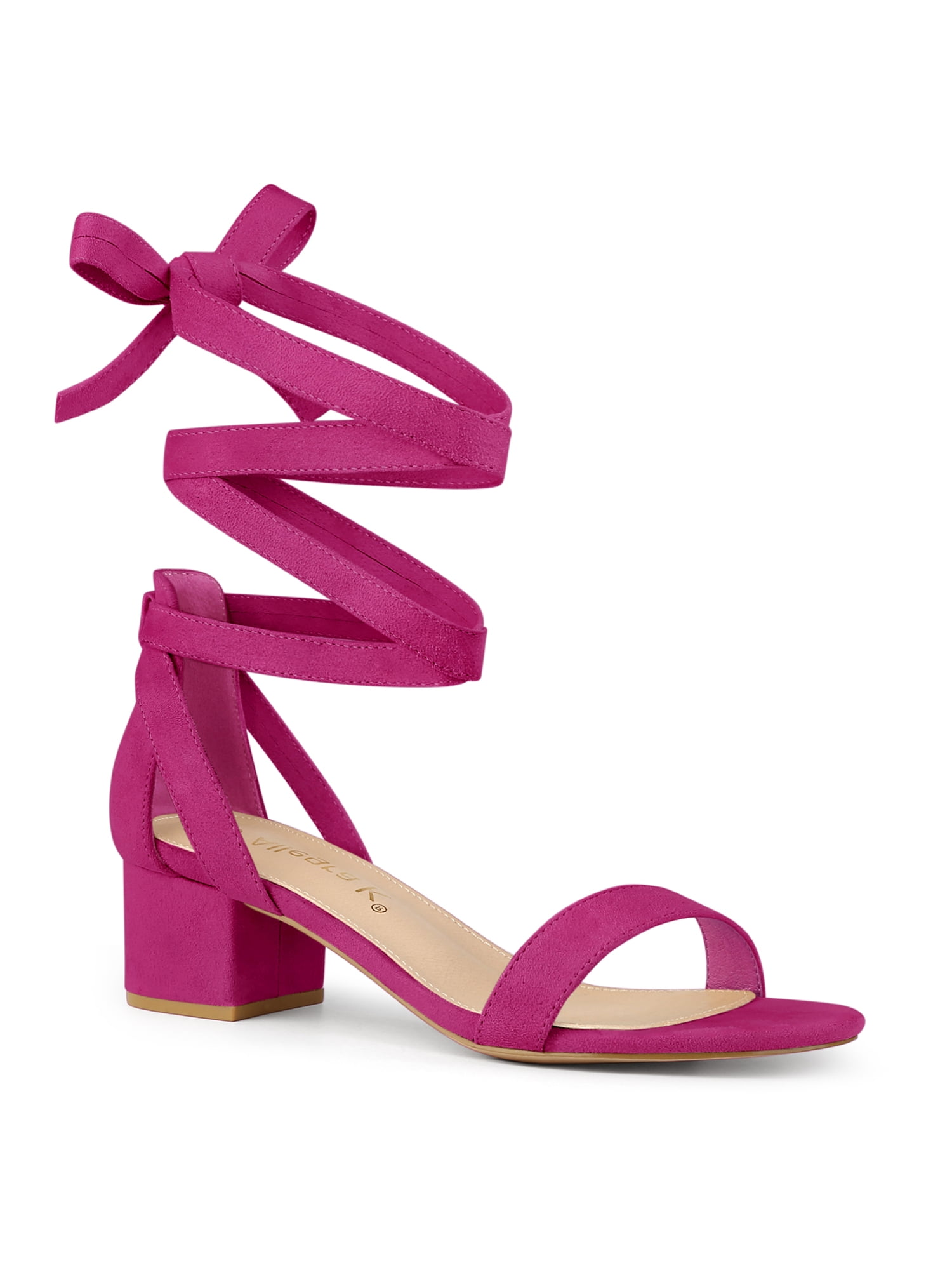 Tresmode Adare Pink Women's Dress Block Heel Sandals