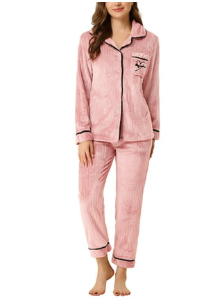 Pajamas Set Women's Long Sleeve Sleepwear Button Down Nightwear Soft PJ Sets