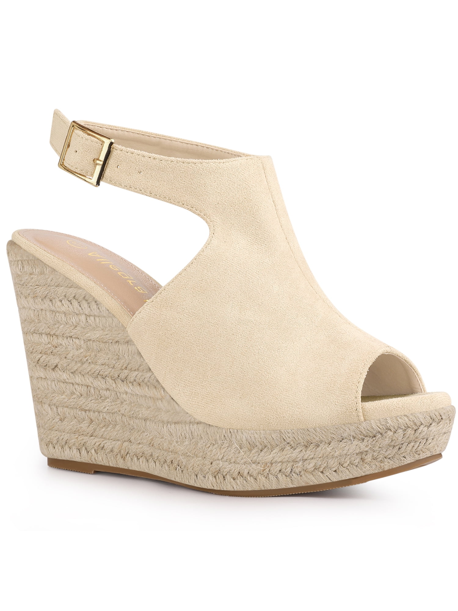 Slingback Wedge Peep Toe Sandal Shoes 3-inch Heel 3-colors KIMBERLY-01SP