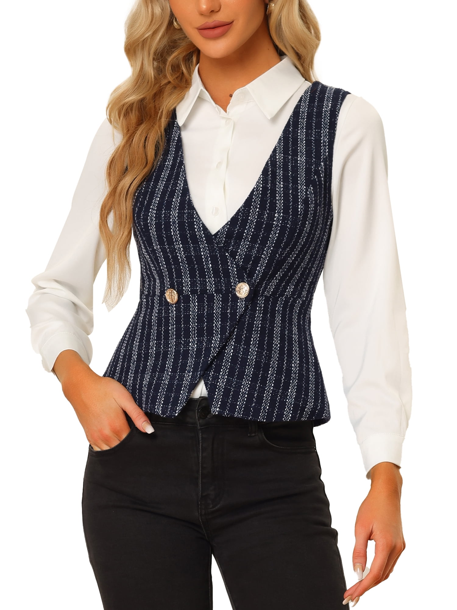 Women's Grey Hunting Tweed Waistcoat & Vest