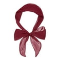thumbnail image 1 of INSPIRE CHIC Women's Plain Solid Color Scarf Pure Scarves Long Neckerchief Hair Band Wine Red, 1 of 5