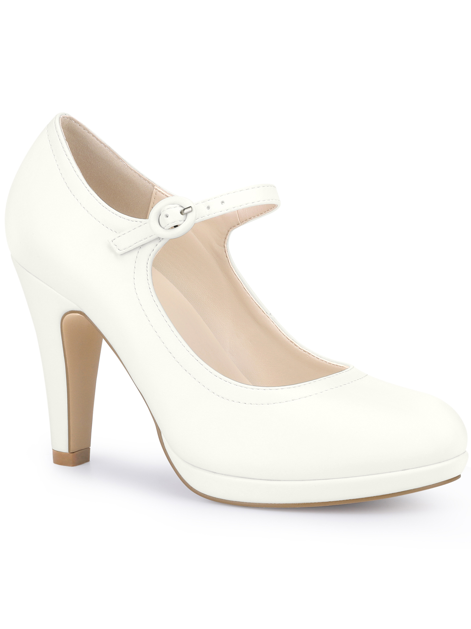 Women's Platform Ankle Strap Chunky Heel Sandals Pumps