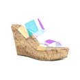 thumbnail image 1 of Allegra K Women's Platform Heel Clear Straps Wedge Heels Sandals, 1 of 6