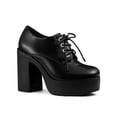 thumbnail image 1 of BLISSFUL STEP Women's Platform High Block Heel Boots, 1 of 8