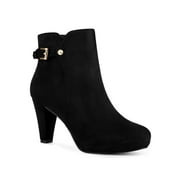Allegra K Women's Platform Block Heel Ankle Boots