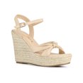 thumbnail image 1 of BLISSFUL STEP Women's Platform Slingback Espadrille Wedge Heel Sandals, 1 of 7