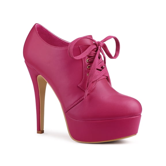 BLISSFUL STEP Women's Platform Stiletto High Heel Ankle Booties