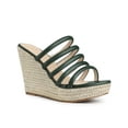 thumbnail image 1 of BLISSFUL STEP Women's Platform Strappy Slip on Espadrille Wedges Sandals, 1 of 6
