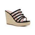 thumbnail image 1 of BLISSFUL STEP Women's Platform Strappy Slip on Espadrille Wedges Sandals, 1 of 6