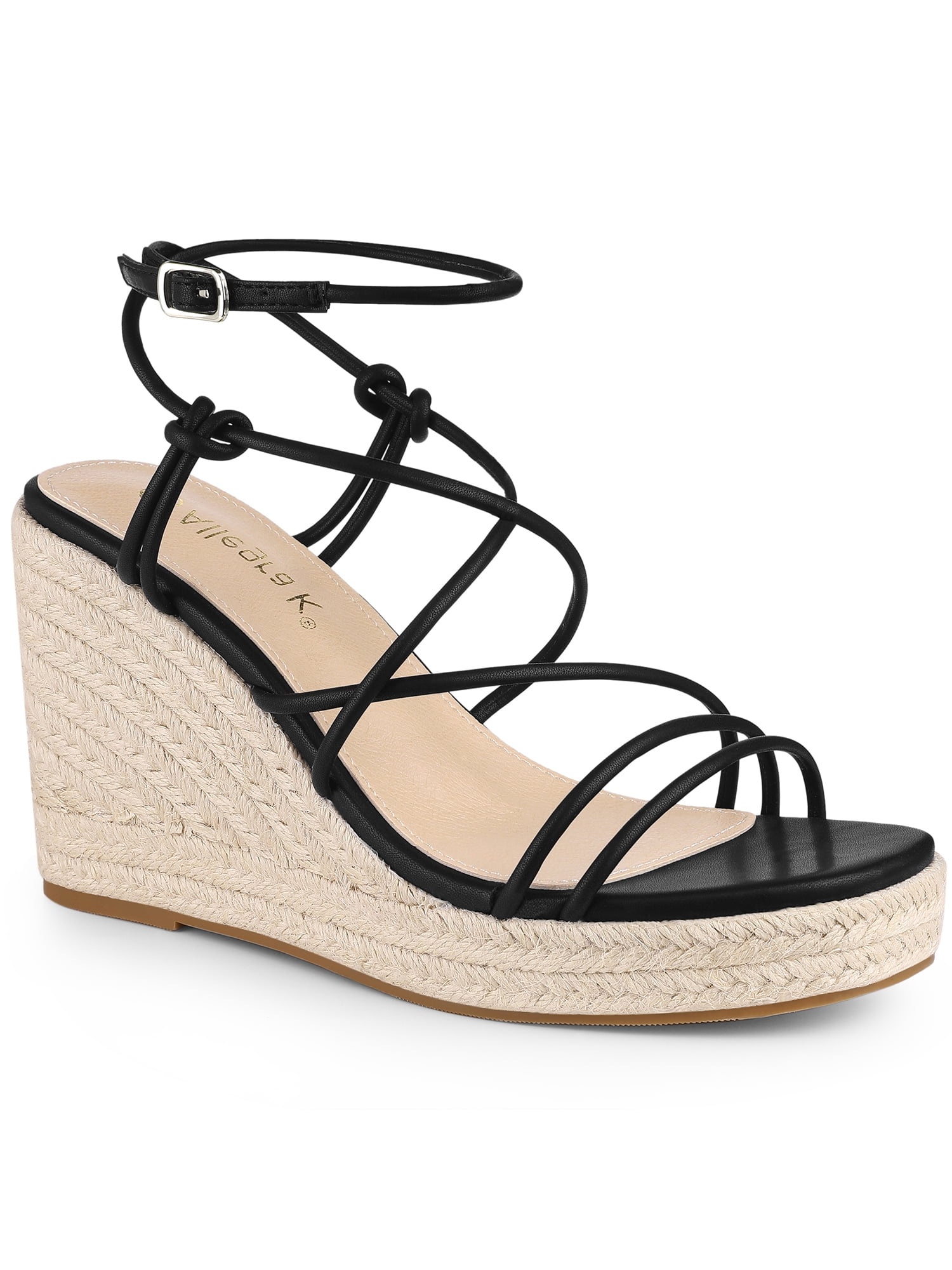 Womens Sandals Shoes Wedge Strappy Heels Espadrilles Platform main image 1