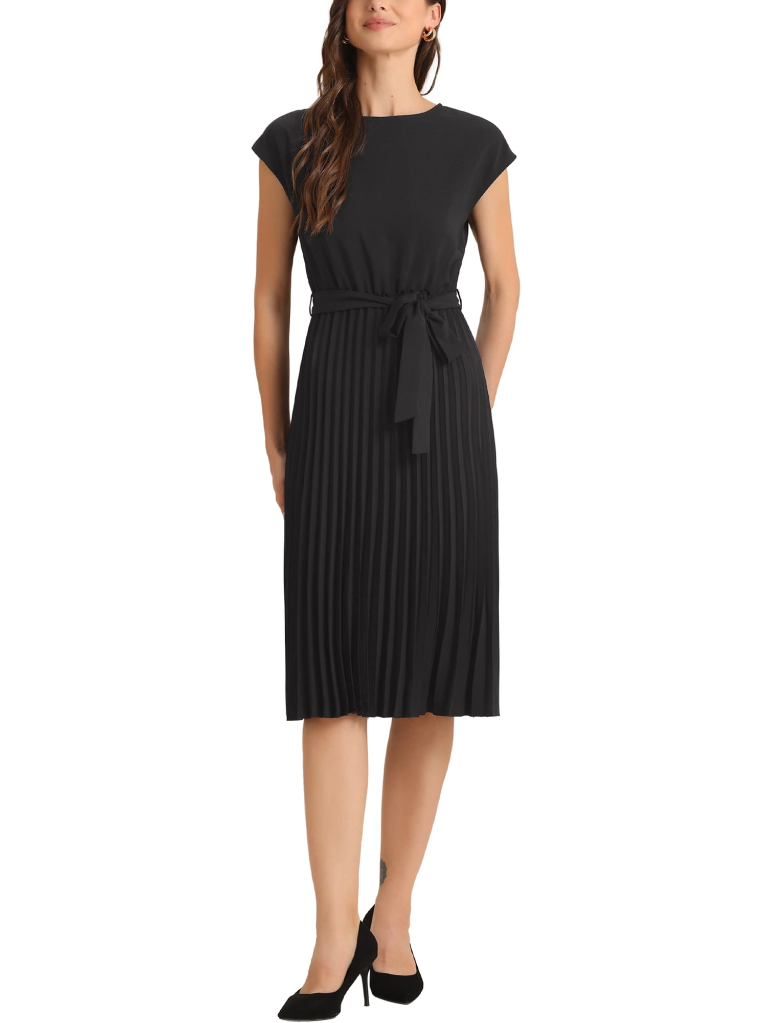 Women's A-Line Pleated Dress