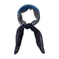 thumbnail image 1 of INSPIRE CHIC Women's Contrast Color Stripe Pleated Rhombus Scarf Neck Scarves Neckerchief Blue, 1 of 5