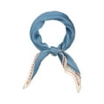 thumbnail image 1 of INSPIRE CHIC Women's Pleated Rhombus Solid Scarf Scarves Head Ribbon Bandana Blue, 1 of 4