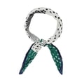 thumbnail image 1 of INSPIRE CHIC Women's Pleated Rhombus Scarf Neck Scarves Neckerchief Headscarf Green, 1 of 5