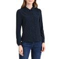 thumbnail image 1 of Allegra K Women's Point Collar Office Shirt Long Sleeve Swiss Dots Blouses, 1 of 6