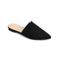 thumbnail image 1 of BLISSFUL STEP Women's Pointed Toe Flat V Shape Slides Mules Black (Size 6), 1 of 6