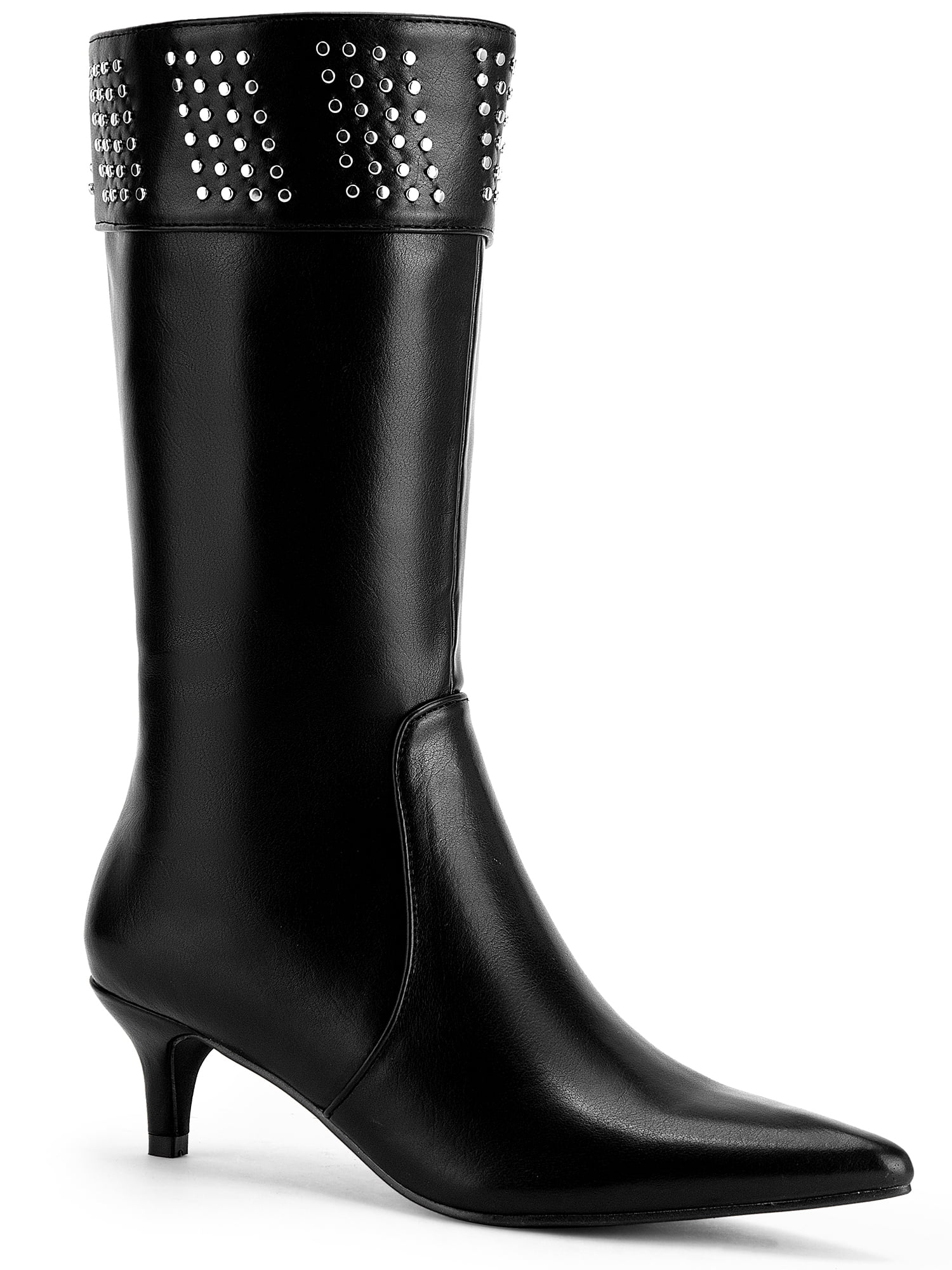 boots with a kitten heel