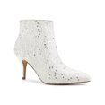 thumbnail image 1 of BLISSFUL STEP Women's Pointed Toe Lace Sequin Stiletto High Heels Ankle Boots, 1 of 6