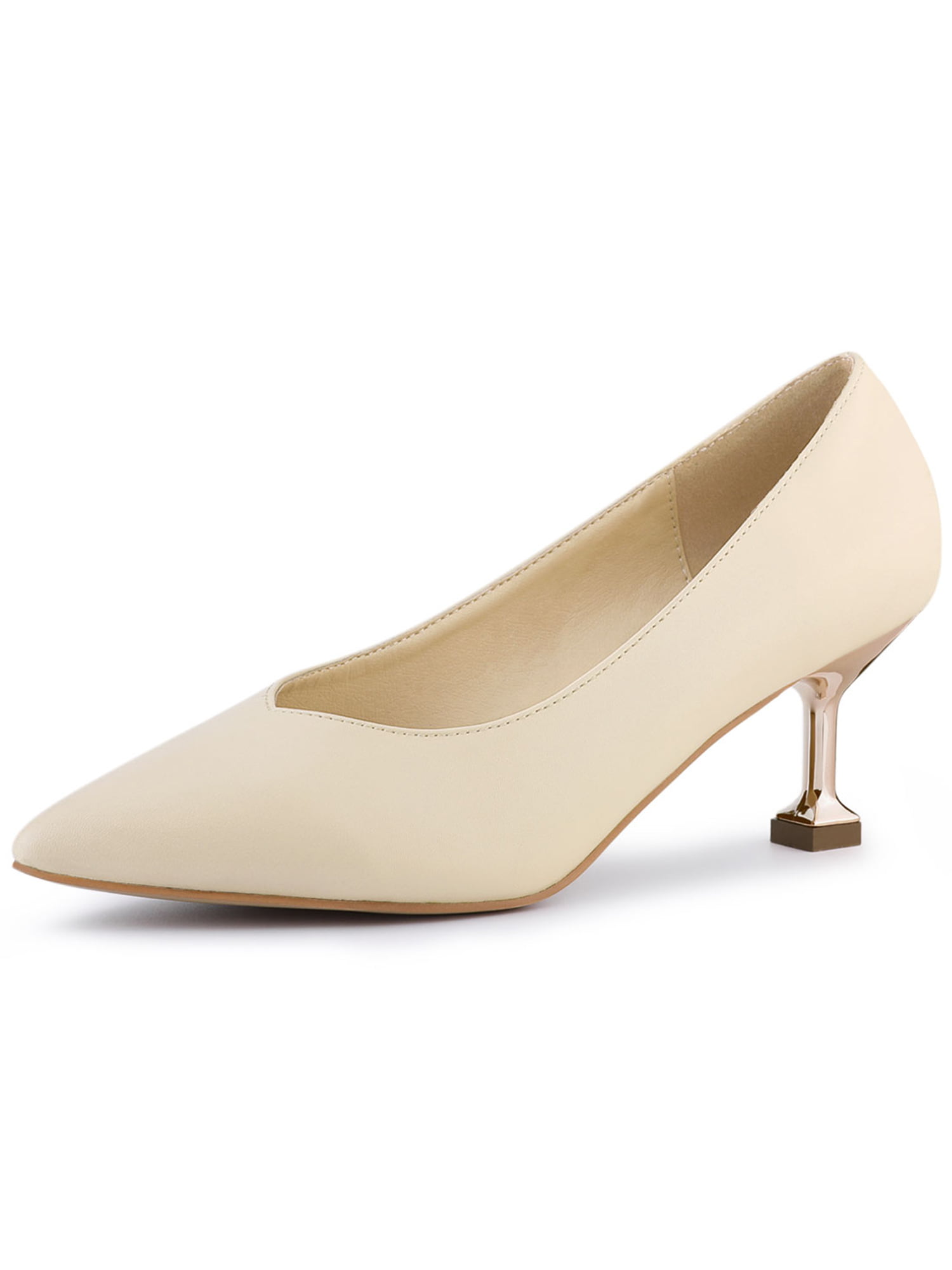 Buy Cream Heeled Shoes for Women by SHUZ TOUCH Online | Ajio.com