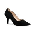 thumbnail image 1 of BLISSFUL STEP Women's Pointed Toe Pull on Stiletto Heels Pumps Black 7, 1 of 7
