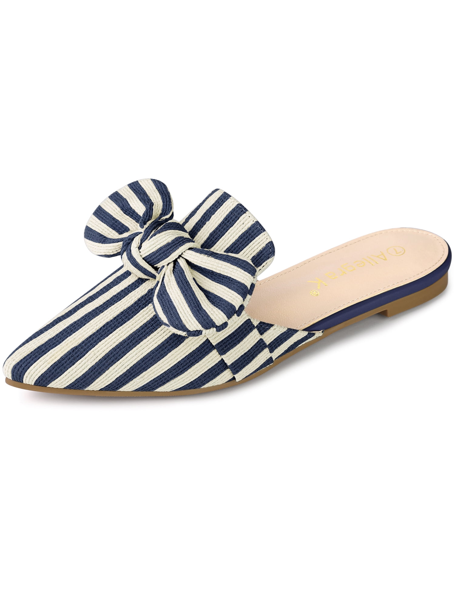 Bow mules flat deals