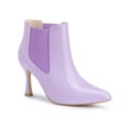 thumbnail image 1 of BLISSFUL STEP Women's Pointy Toe Stiletto Heels Chelsea Ankle Booties, 1 of 8