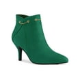 thumbnail image 1 of BLISSFUL STEP Women's Pointy Toe Zipper Stiletto Heeled Ankle Booties, 1 of 7