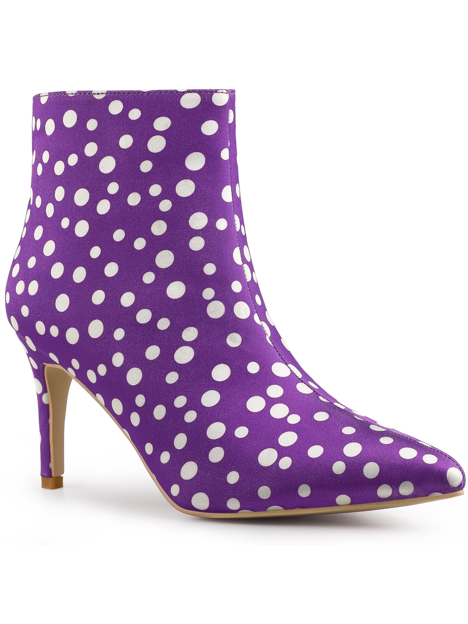White And Green Polka Dot Women's Boots main image 1