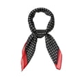 thumbnail image 1 of INSPIRE CHIC 70cm Polka Dots Square Scarf Neck Scarves Kerchief Neckerchief Headband for Women's Halloween Red Black 27.56*27.56"(L*W), 1 of 6