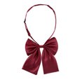 thumbnail image 1 of INSPIRE CHIC Women's Pre-Tied Bowknot Bow Tie Adjustable Strap Bowtie Solid Color One Size Wine Red, 1 of 6