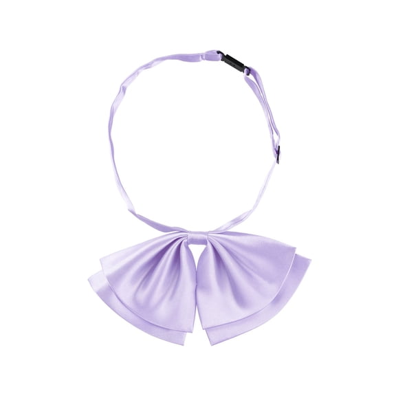 INSPIRE CHIC Women's Pre-Tied Bowtie Bowknot Adjustable Strap Neckties Neckwear Light Purple One Size