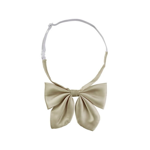 INSPIRE CHIC Women's Pre-tied Bowknot Bowties Adjustable Bow Tie Adjustable Strap Khaki One Size