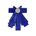 thumbnail image 1 of INSPIRE CHIC Women's Pretied Pin Brooch Ribbon Bowknot Party Bow Tie with Beads, 1 of 5